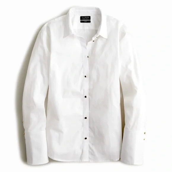 J. Crew Garçon Tuxedo Cotton Poplin Shirt - Picture 3 of 16